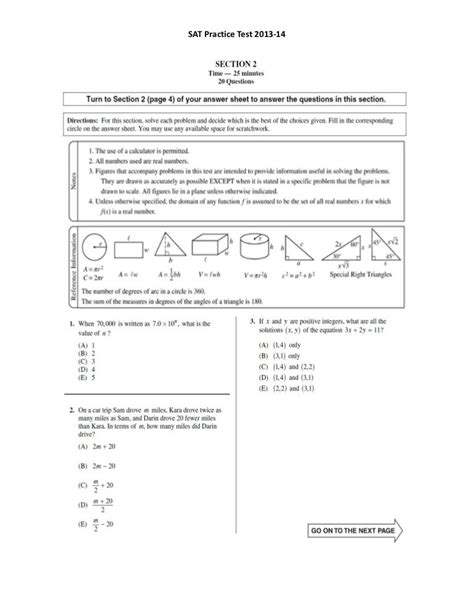 Answers To May 2013 Sat PDF