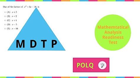 Answers To Mdtp Mathematical Analysis Readiness Test Reader