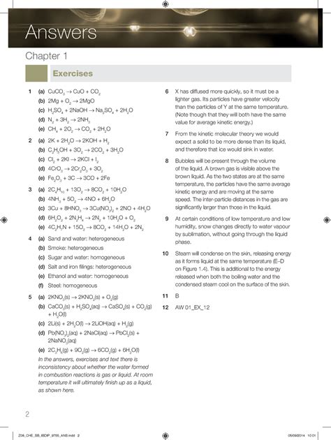 Answers To Pearson Chemistry Book Reader