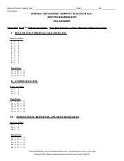 Answers To Personal Care Assistant Competency Test Doc