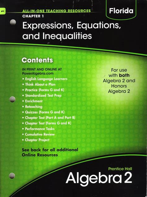 Answers To Prentice Hall Algebra 2  Teaching Resources Ebook PDF