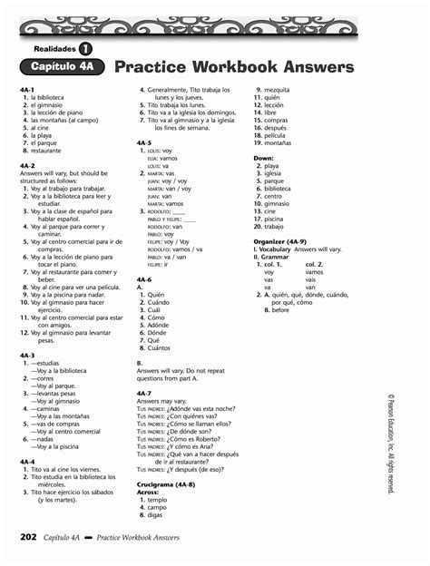 Answers To Realidades 2 Core Practice Doc