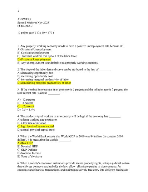 Answers To Second Midterm Sscc Home Reader