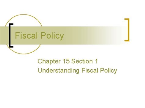 Answers To Section 1 Understing Fiscal Policy Epub