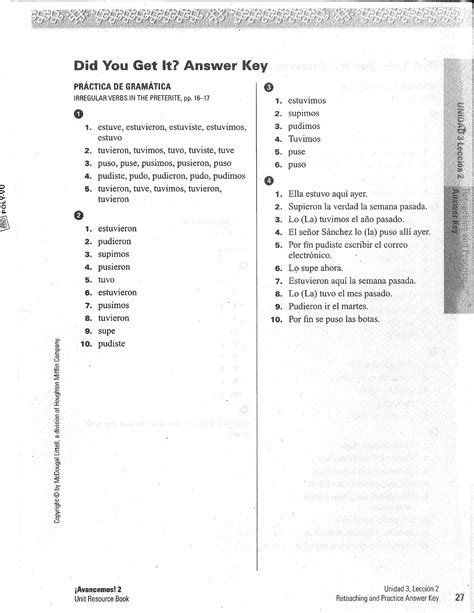 Answers To Spanish 2 Expresate Work Doc