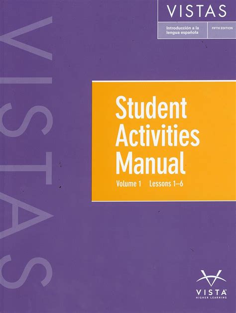 Answers To Student Activities Manual Vista Ebook Epub