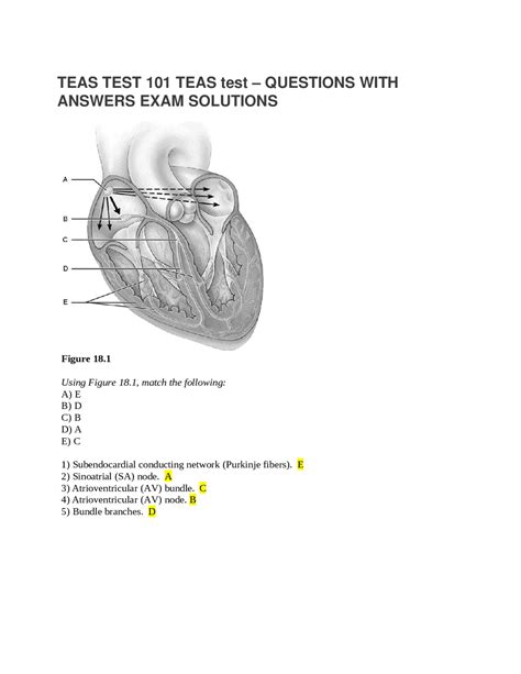 Answers To The Teas Test PDF