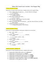 Answers To Vhlcentral Spanish Lesson 2 Kindle Editon