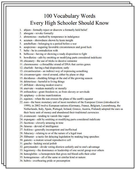 Answers To Vocabulary For The Highschool Student Epub