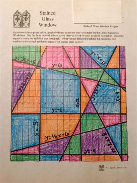 Answers for graphing stained glass project Ebook Doc