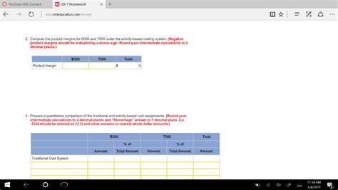Answers to connect accounting homework ch 7 Ebook PDF