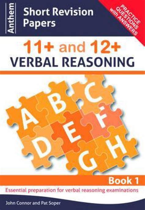 Anthem Short Revision Papers 11+ and 12+ Verbal Reasoning Book 1 1st Edition Kindle Editon