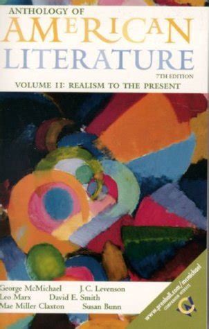 Anthology of American Literature Realism to the Present PDF