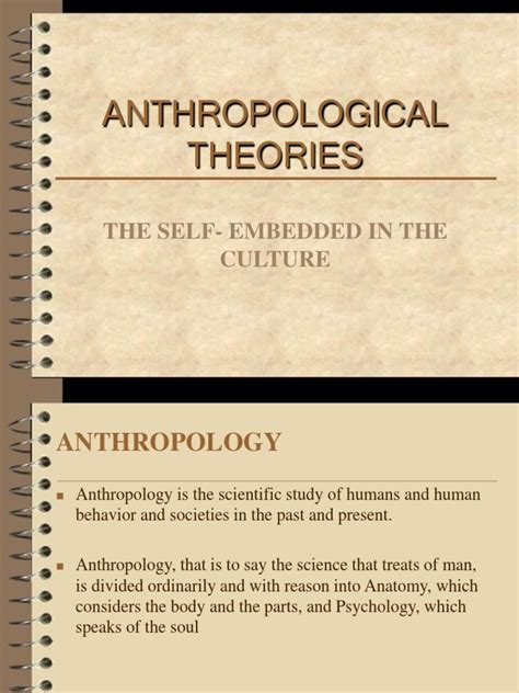 Anthropological Theory PDF