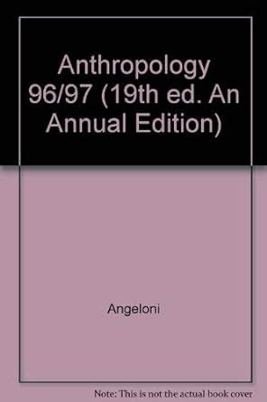 Anthropology 96 97 19th ed An Annual Edition PDF