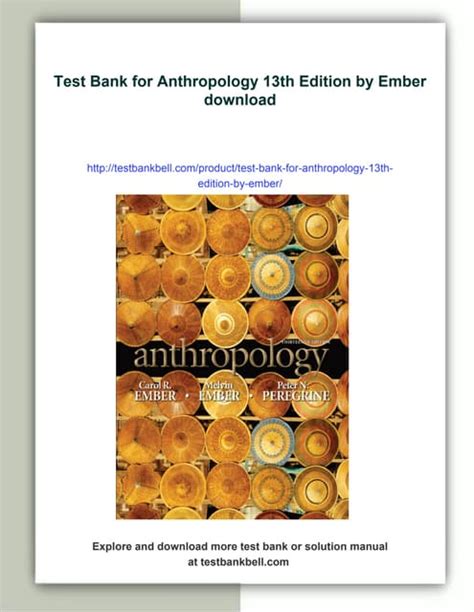 Anthropology Ember 13th Edition Study Guide Pdf Kindle Editon