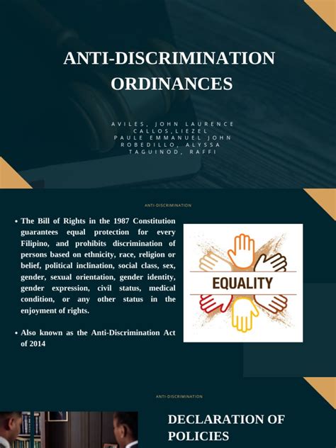 Anti-Discrimination Ordinances: