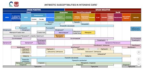 Antibacterial Coverage Chart