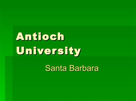 Antioch University Santa Barbara: 5 Unbelievable Facts That Will Blow Your Mind