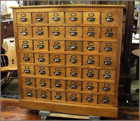 Antique Library Catalog Furniture