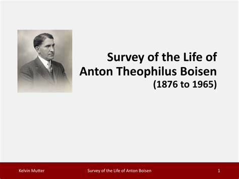 Anton Theophilus Boisen His Life PDF