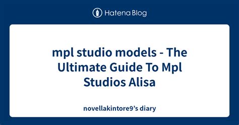 Anya Mpl Studio: The Ultimate Guide to Unlocking Your Creative Potential