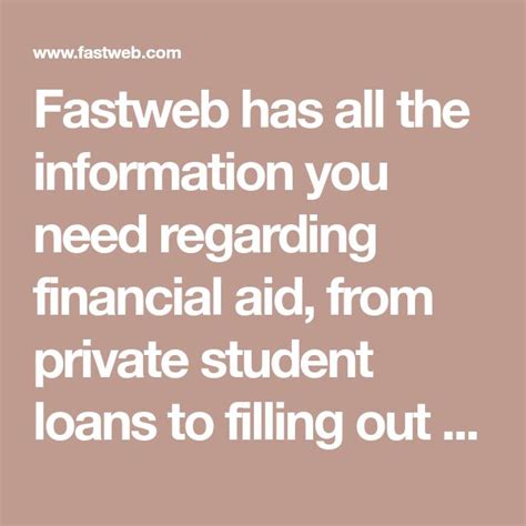 Anyone Can Get Financial Aid from FastWeb