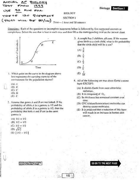 Ap Biology 2013 Multiple Choice Answer Key Reader