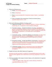 Ap Biology Chapter 50 Guided Reading Answers Epub