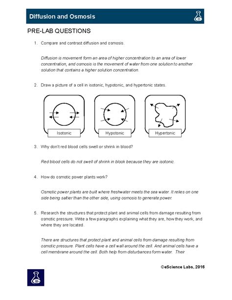 Ap Biology Diffusion And Osmosis Lab Answers Kindle Editon