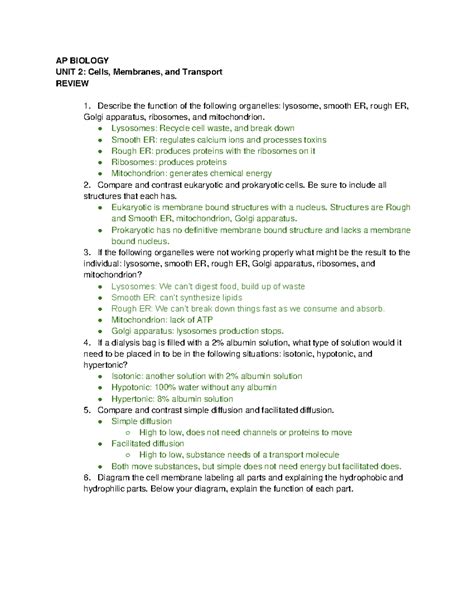 Ap Biology Model Test 2 Answer Key Reader