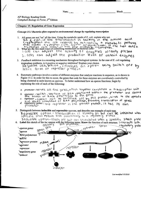 Ap Biology Reading Guide Answers Chapter 15 Kindle Editon