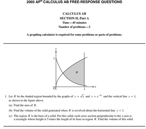 Ap Calculus Ab 2003 Free Response Answers Doc