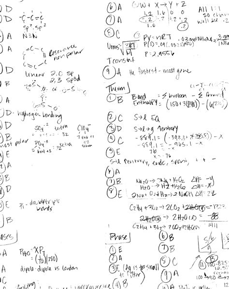 Ap Chemistry Solutions Multiple Choice Doc