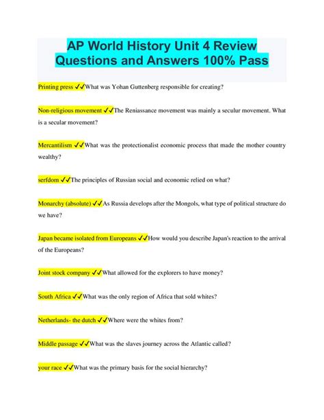 Ap History Questions And Answers PDF