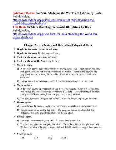 Ap Statistics Modeling The World Answer Key Epub