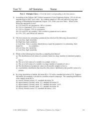 Ap Statistics Test 7c Answers Reader