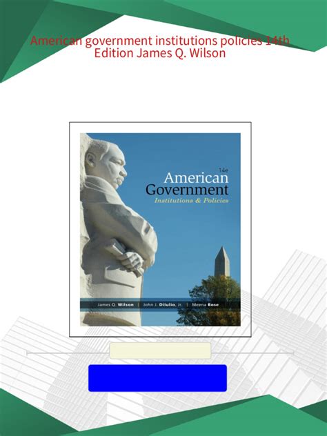 Ap government tenth edition by james q wilson PDF Epub