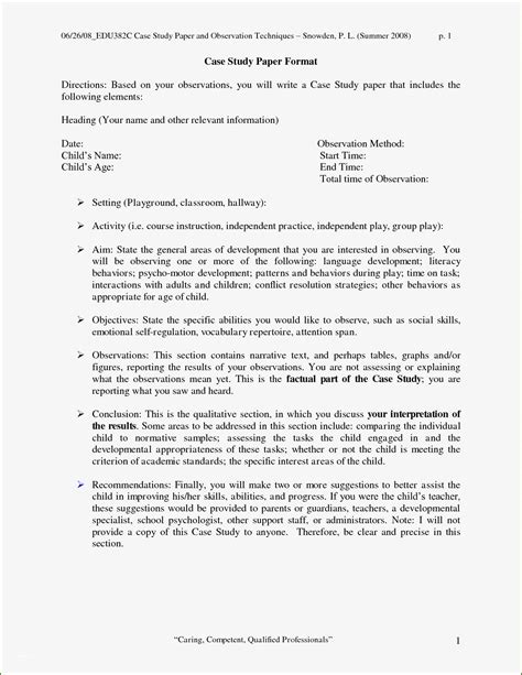 Apa Case Study Template