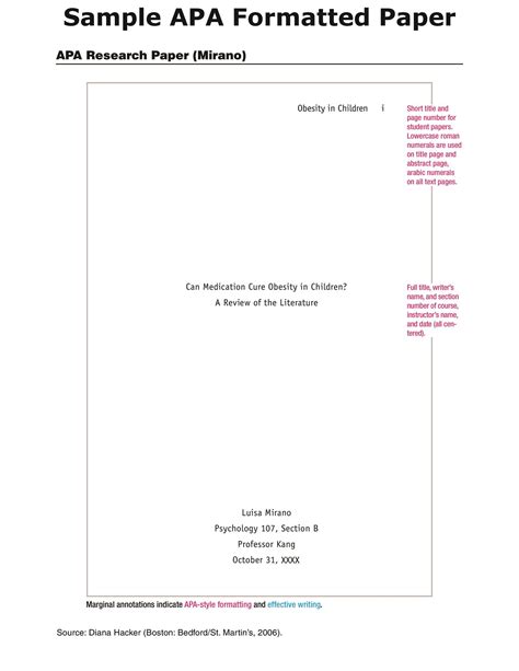 Apa Format Doc Template