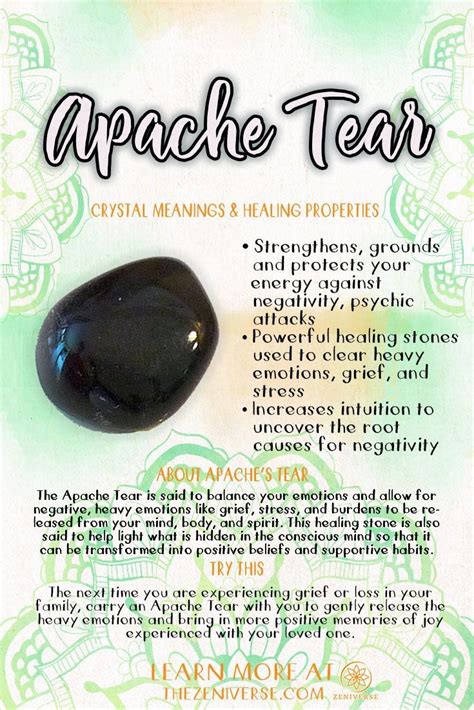 Apache Tears: Spiritual Meaning