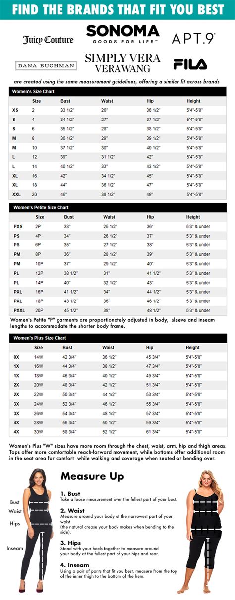 Apartment 9 Size Chart
