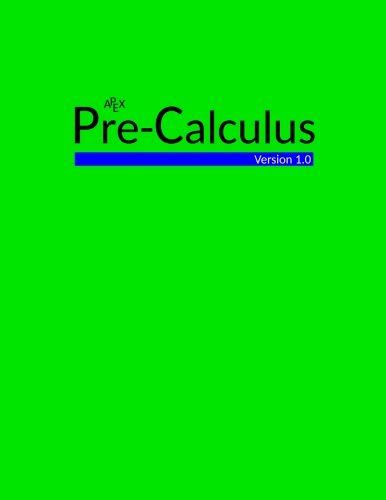 Apex Pre Calculus Semester 2 Answers Ebook Kindle Editon