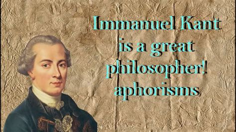 Aphorisms Immanuel Kant Reader