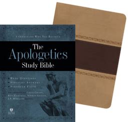 Apologetics Study Bible - Black Genuine Leather Indexed Reader