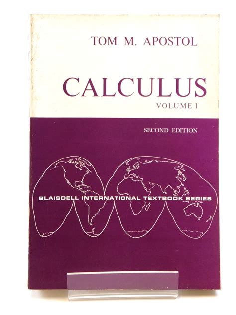 Apostol Tom M Calculus So Doc