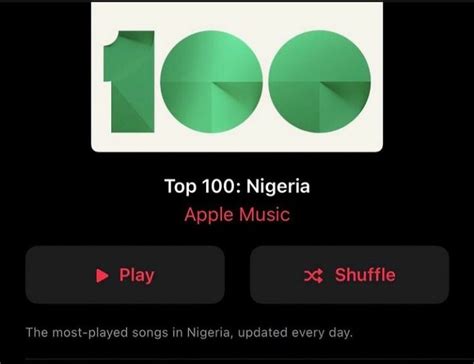 Apple Music Chart Nigeria