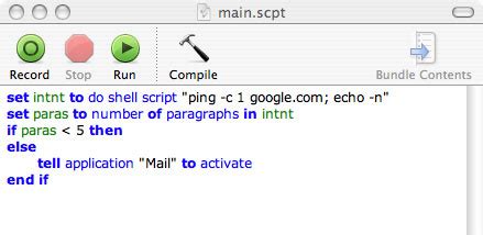 Applescript for the Internet Reader