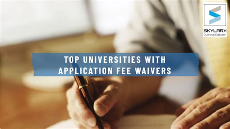 Application Fee Waivers
