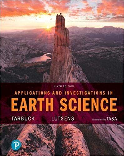 Applications And Investigations In Earth Science Ebook PDF